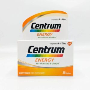 Centrum Energy Multivitamin with Ginseng and Ginkgo 30 Tablets in Pakistan - HealthBazaar.pk