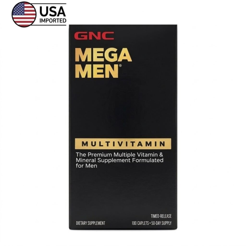 GNC Mega Men Multivitamin 100 Caplets Pack - Authentic USA Import on HealthBazaar.pk