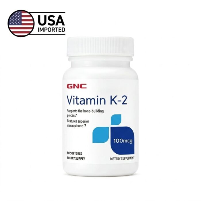 GNC Vitamin K2 100mcg 60 Softgels Bottle - USA Imported Supplement in Pakistan