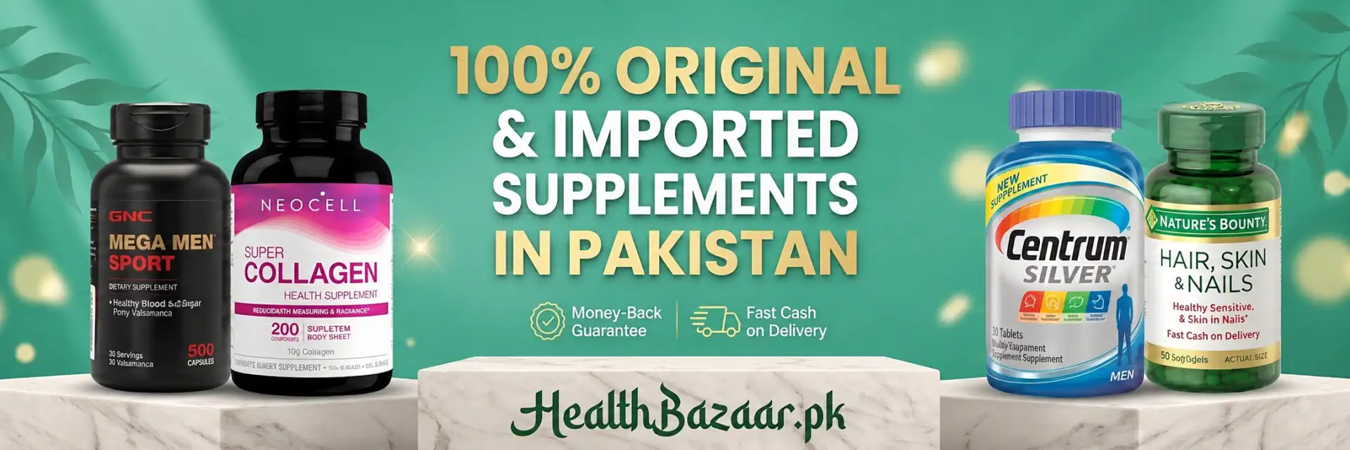Original imported supplements in Pakistan by HealthBazaar