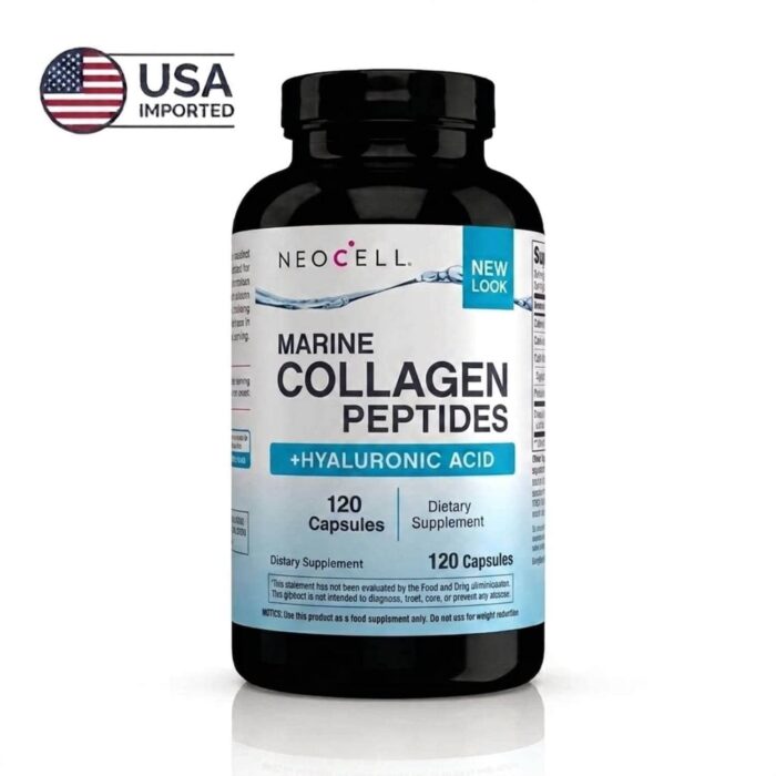 Original USA NeoCell Marine Collagen Peptides Hyaluronic Acid 120 Capsules Pakistan