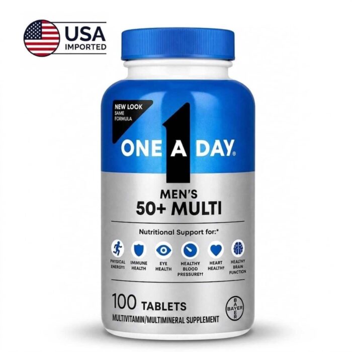 One A Day Men's 50+ Multivitamin Supplement - 100 Tablets | Healthbazaar.pk One A Day Men's 50+ Multivitamin - 100 Tablets - Healthbazaar.pk