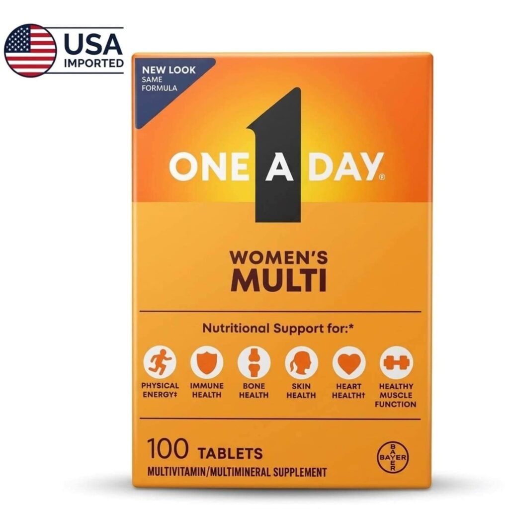 One A Day Women's Multitamins 100 Tablets Box - Original USA Imported at HealthBazaar Pakistan