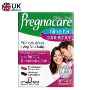 Vitabiotics Pregnacare Him and Her Conception UK Imported Pack - HealthBazaar.pk