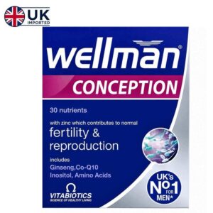 Buy Original Vitabiotics Wellman Conception 30 Tablets in Pakistan - HealthBazaar.pk