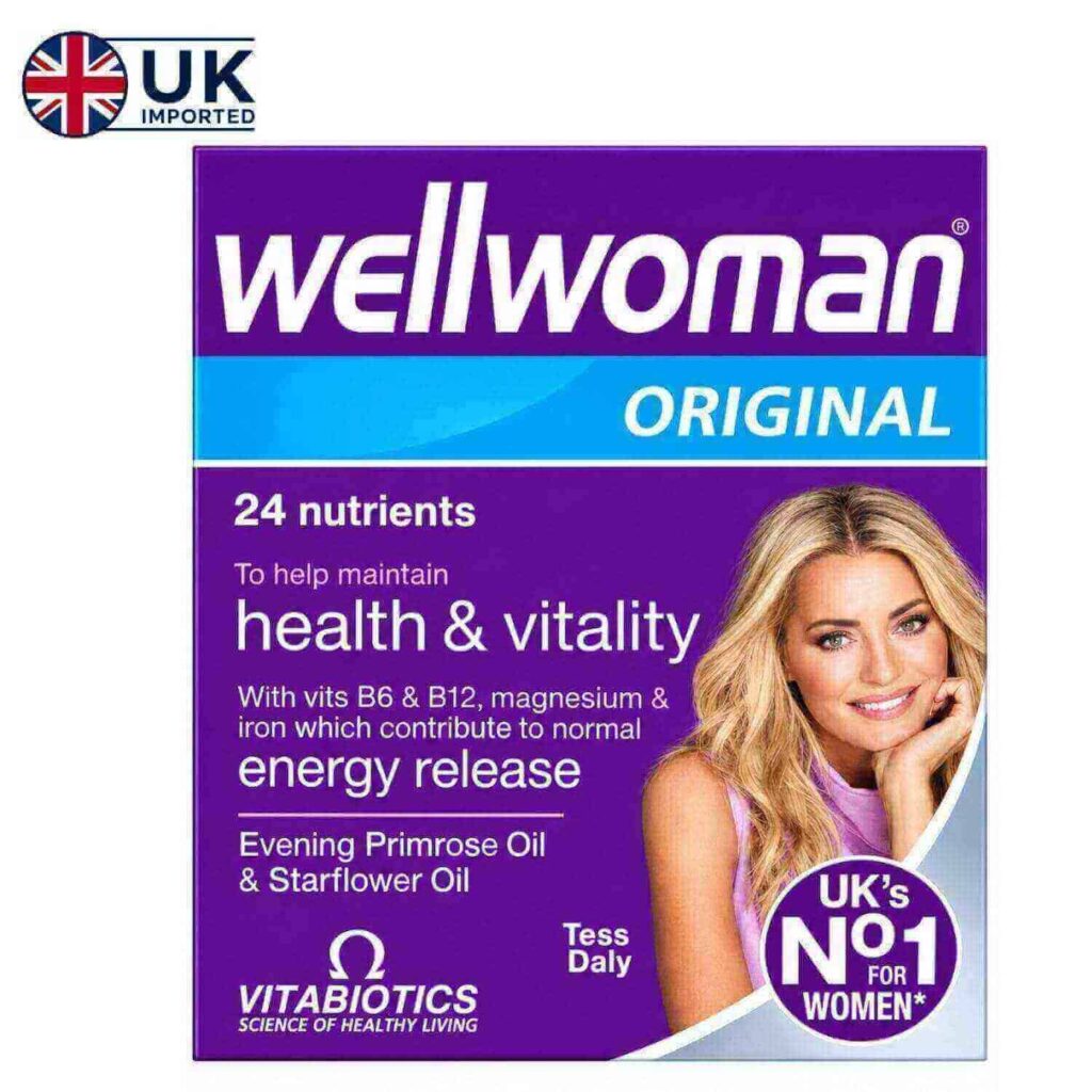 Vitabiotics Wellwoman Original 30 Capsules Pack - Genuine UK Import on HealthBazaar.pk