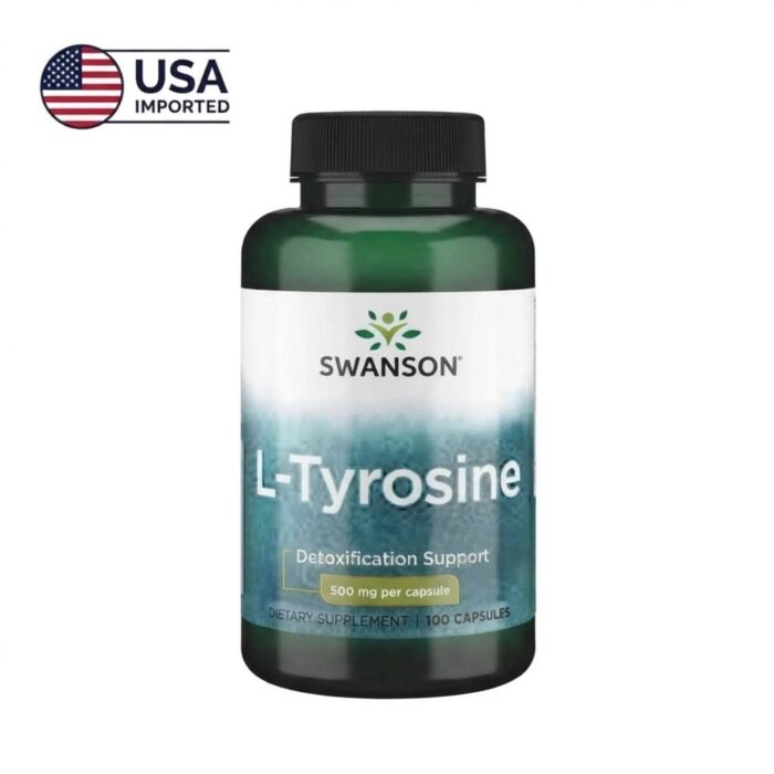 Swanson L-Tyrosine 500mg 100 Capsules bottle HealthBazaar Pakistan