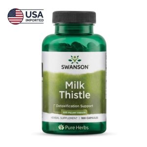 Swanson Milk Thistle 500mg 100 Capsules USA Imported bottle - HealthBazaar